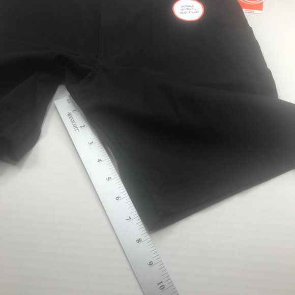 Wonder Nation Boy's Size 10 Husky Adjustable Waist Flat Front Short Black New - Picture 9 of 13
